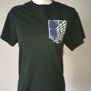 Attack on titan green insignia shirt